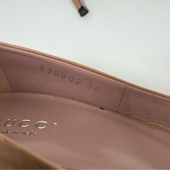 Gucci Gucci Beige Leather Studded Coline Pumps Size 38 - Picture 9 of 13
